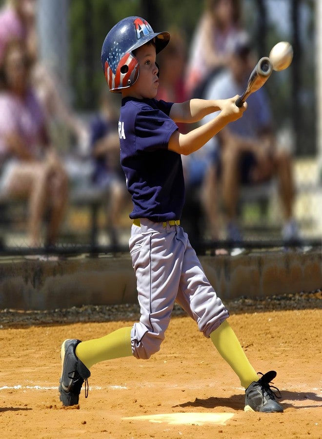 Regilt 3 Pairs Kids Youth Baseball Socks Cushioned Soccer Football Softball Socks for Boys Girls (US, Alpha, Large, Regular, Regular, Yellow) - Image 4